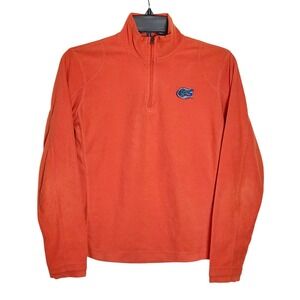 Columbia Florida Gators Orange‎ Fleece Pullover Womens Small Lightweight 1/4 Zip